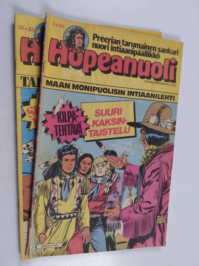 Hopeanuoli nrot 3 ja 28/84