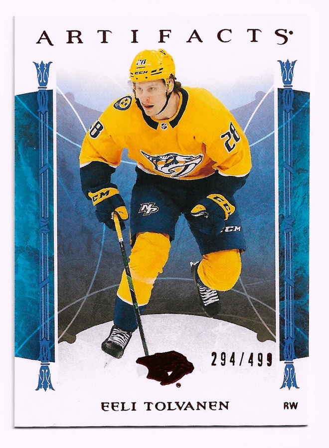 2022-23 Upper Deck Artifacts Ruby /499 #90 Eeli Tolvanen