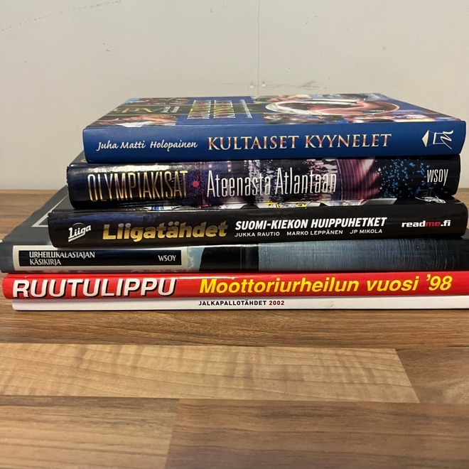 6 x urheilukirja