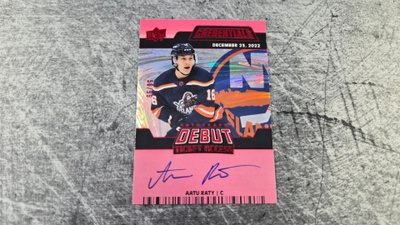 Aatu Räty 2022-23 Credentials Debut Ticket Access Auto /99