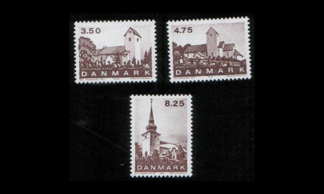 Tanska 986-8 ** Jyllannin kyläkirkkoja (1990)