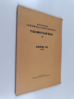 Kuopion isänmaallisen seuran toimituksia 7 : Aarni VII 1938