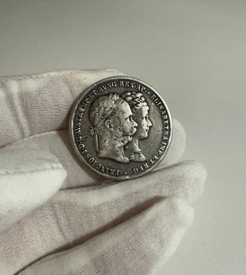 Itävalta 2 gulden 1879 hopea