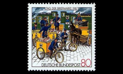 Saksa 1337 ** Postimerkin päivä (1987)