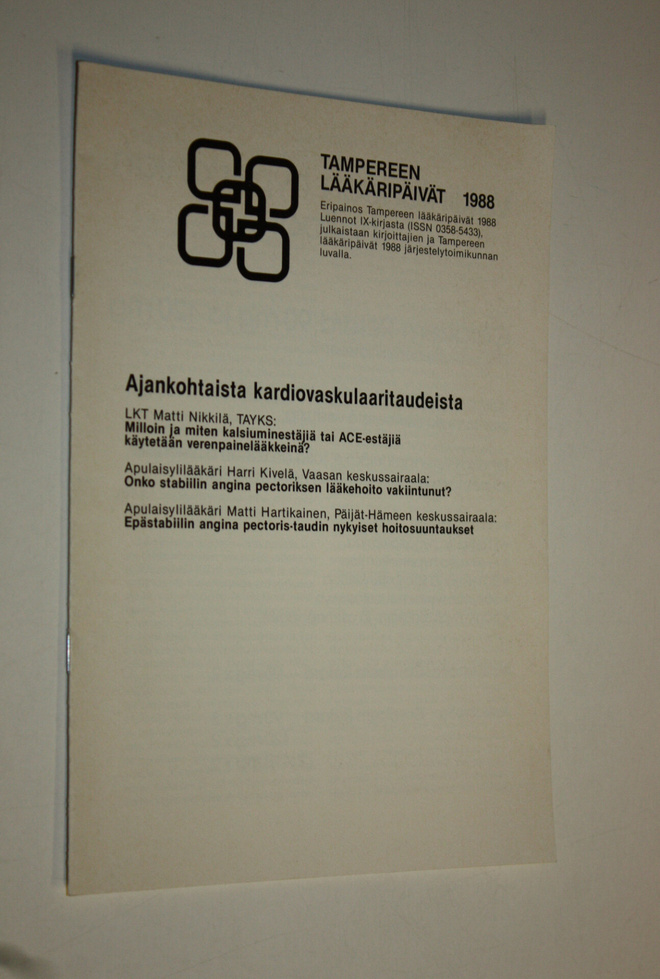 Ajankohtaista kardiovaskulaaritaudeista : Tampereen lääkä...