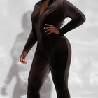 Samettinen jump/catsuit kokoasu XXL tumma ALE -12€! - pikkukuva 1