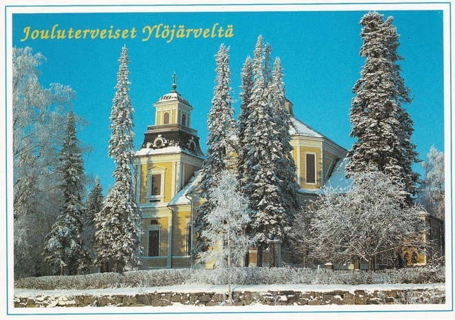 KIRKKOKORTTI - YLÖJÄRVEN KIRKKO - 1