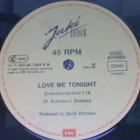 JAKI GRAHAM::BREAKING AWAY+LOVE ME TONIGHT:VINYYLI 12" 1986 - pikkukuva 3