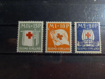 LaPe 158-160 PR Punainen Risti sarja 1930 **