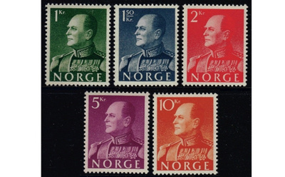 Norja 1959 Olav 1-10kr **