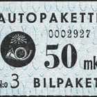 1949 AP 4 sininen 50 mk vesileima III ** LaPe AP 4 W III - pikkukuva 1