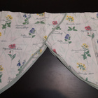 Kukkakuvioinen verhokappa 53x226cm - pikkukuva 2