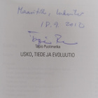 Tapio Puolimatka : Usko, tiede ja evoluutio (signeerattu,... - pikkukuva 3