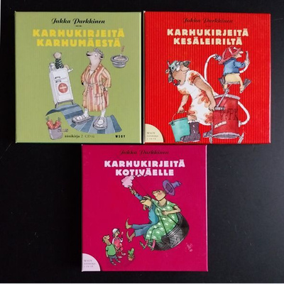 3 Karhukirjeitä-äänikirjaa