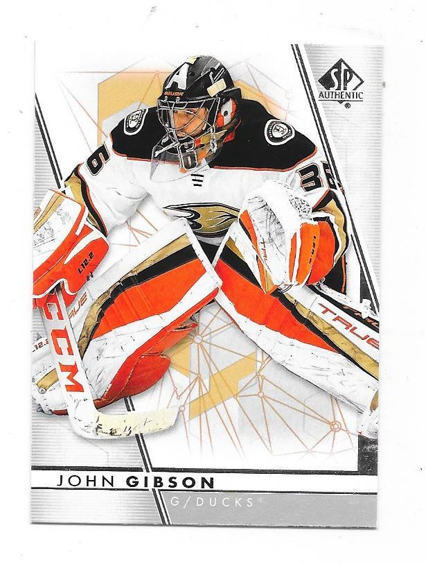 2022-23 SP Authentic #35 John Gibson Anaheim Ducks MV