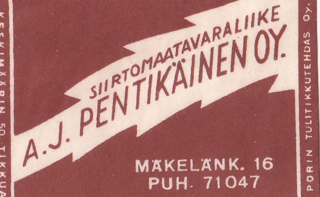 Helsinki, A. J. Pentikäinen Oy Mäkelänk. 16    b499