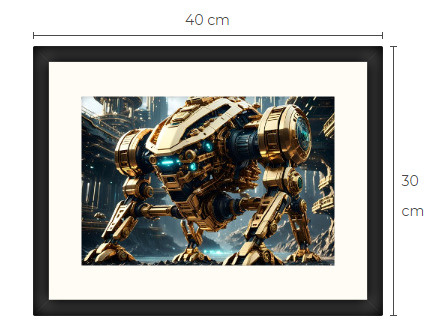 Uusi uniikki Sci-Fi Science Fiction print 30 cm x 40 cm