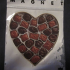 Magneetti / Jääkaappimagneetti sydämen muotoinen Suklaarasia - pikkukuva 1