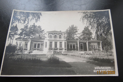 JÄÄKÄRIKOTI KUOLEMANJÄRVI 1939 KULKENUT KORTTI