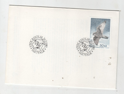 Ruotsi FDC 1981 50 kr. haukka