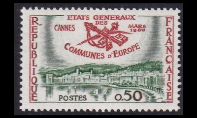 Ranska 1292 ** Postimerkin päivä (1960)