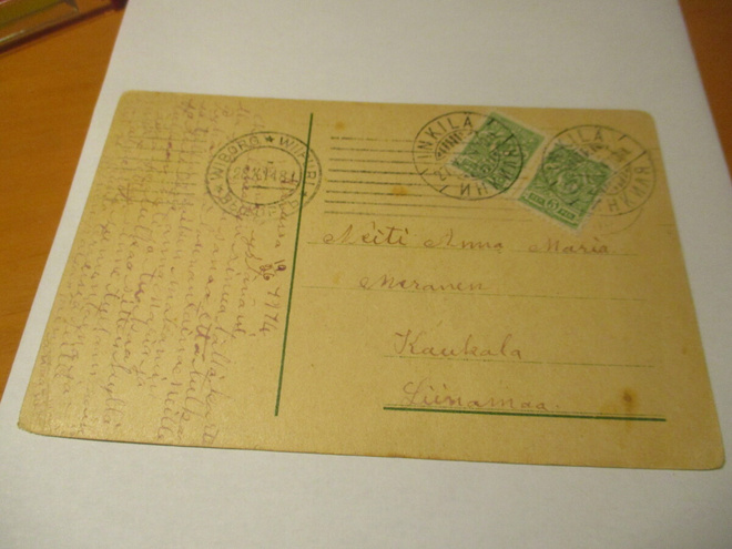 1914 Inkilä venäläisleima kortilla