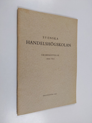 Svenska handelshögskolan årsberättelse 1954-1955