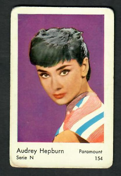 Keräilykuva - Audrey Hepburn Serie N 154 Paramount