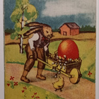 Pupu työntää jättimunaa kottikärryillä, tipu ihmettelee 1948 - pikkukuva 1