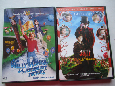 JALI JA SUKLAATEHDAS VANHA JA UUSI VERSIO DVD