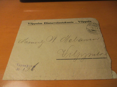 1917 Vilppula elintarvikelautakunta kuori sisällöin