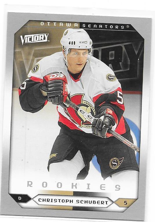 2005-06 UD Victory Rookies #294 Christoph Schubert Sens RC