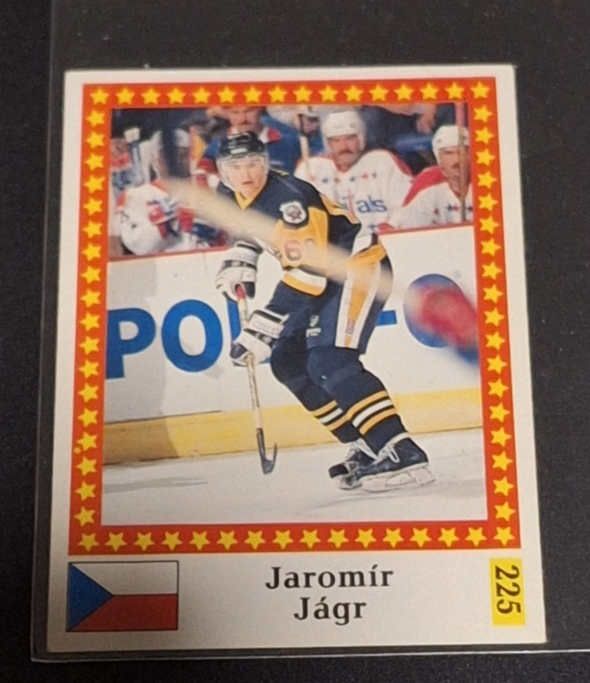 1991 Jaromir Jagr Semic Czech Sticker 225