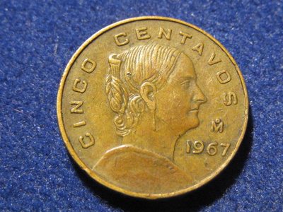 5 centavos 1966 Meksiko