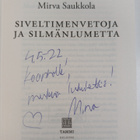 Mirva Saukkola : Siveltimenvetoja ja silmänlumetta (signe... - pikkukuva 3