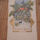 Wanha13x7cm, pikkulinnut oksalla, nyrkkiposti - pikkukuva 1