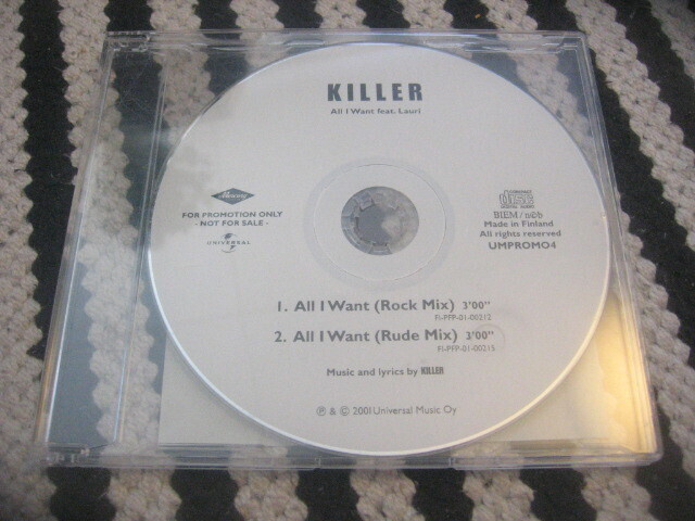Killer - All I Want (promo cds)