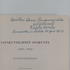 Tapio Horila : Satakuntalainen osakunta 1929-1954 : 25-vu... - pikkukuva 2