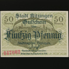 Saksa Notgeld 50 Pfennig, Kitzingen 1918 - pikkukuva 1