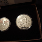 Kreikan 100, 250 ja 500 drachman Hopeasetti 1982 .900 Hopeaa - pikkukuva 2