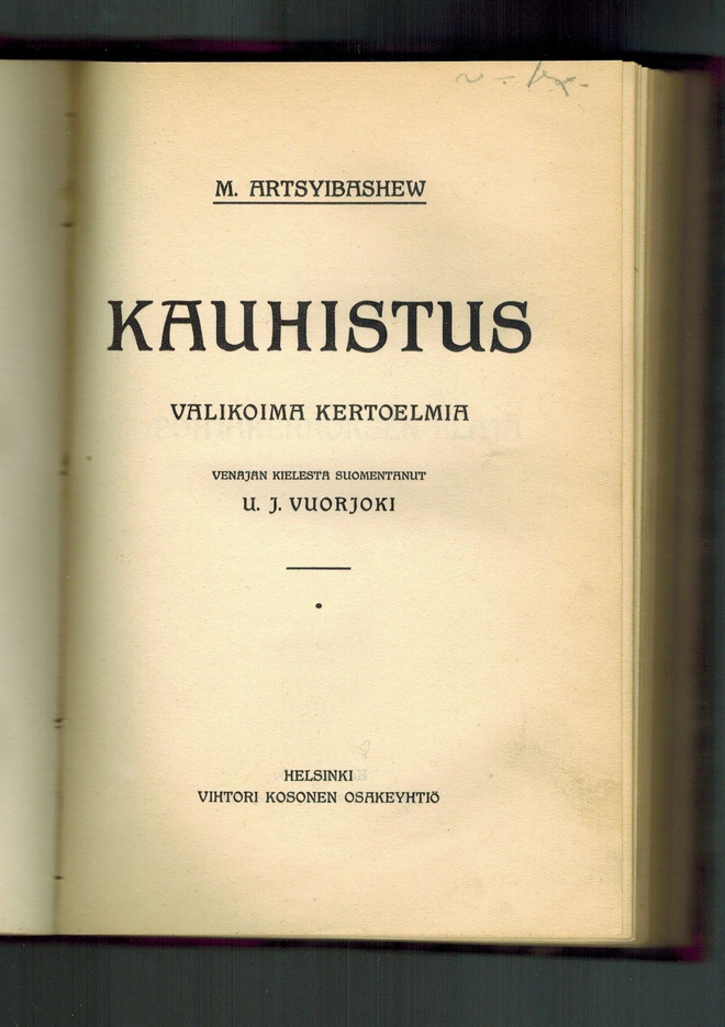 M. Artsyibashew : Kauhistus (1909)