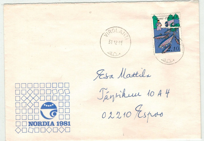1991 kalastus - siian istutus - kaunis kirje