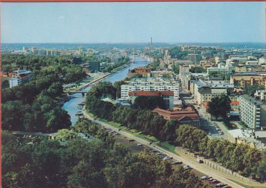 Turku yleisnäkymä Tuomiokirkon tornista