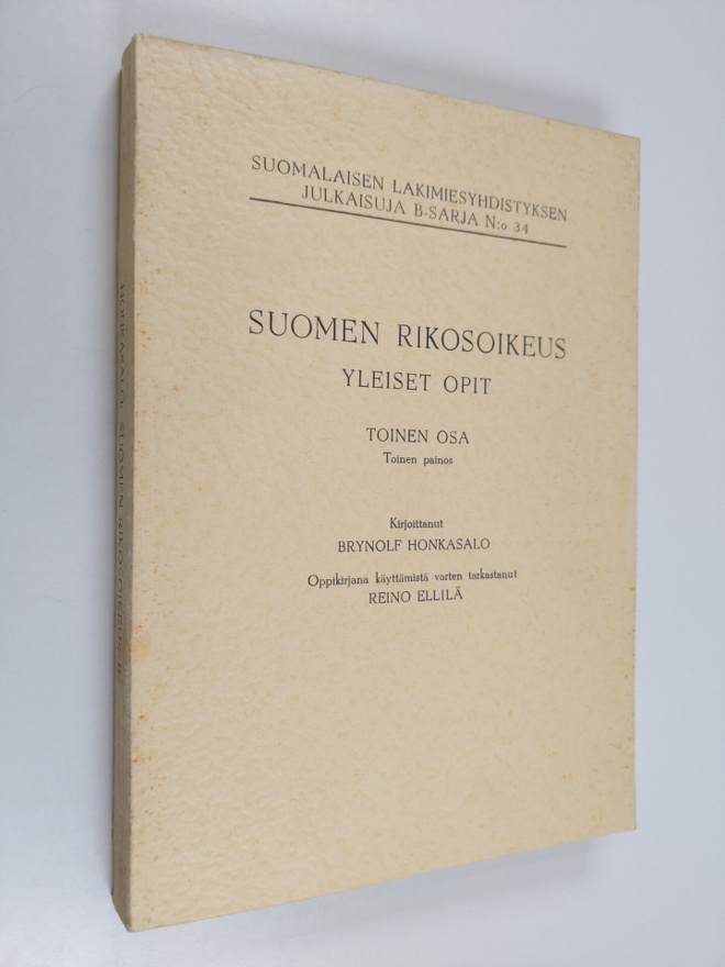 Brynolf Honkasalo ym. : Suomen rikosoikeus - Yleiset opit...