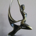 näyttävä Art Deco -veistos kipsireplika - pikkukuva 1