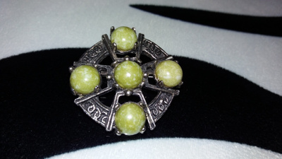 Vintage Miracle Celtic solki , rintakoru akaatti kivi