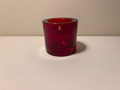 Iittala kivi tuikku punainen