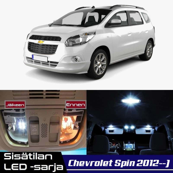 Chevrolet Spin Sisätilan LED-sarja 6-osainen