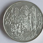 JUHLARAHA. Hopea 100 mk, Alvar Aalto vuodelta 1998. - pikkukuva 2