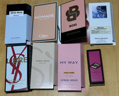 Tuoksunäytteitä 8 kpl YSL, Chloe, Miu Miu ym.